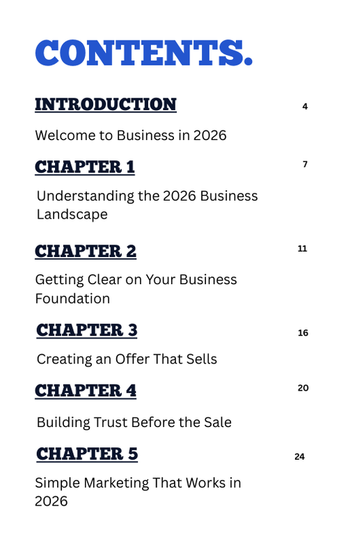 Simple Growth Guide for 2026 | Small Business Strategy eBook for Entrepreneurs, Startups & Online Business Growth